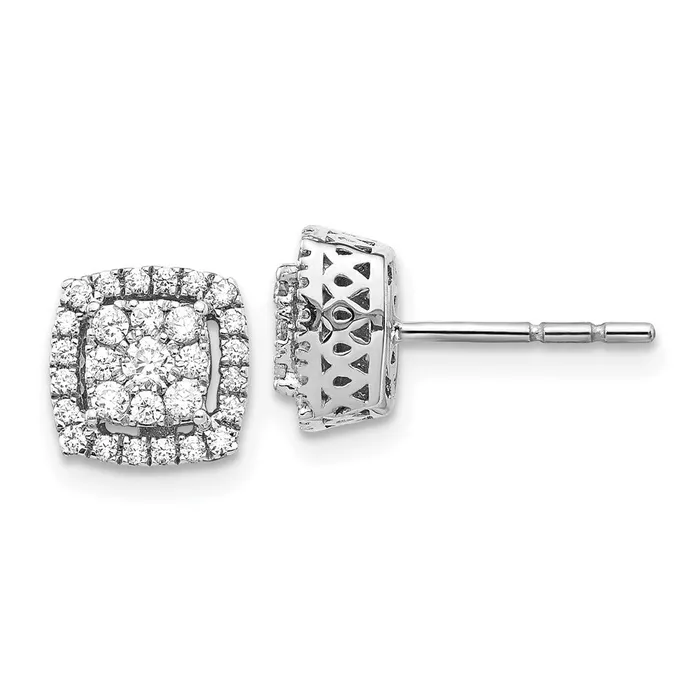 Earrings WB Choice Jewelry 14k White Gold Diamond Post EarringsWBCEM5475050WA Earrings WB Choice Jewelry 14k White Gold Diamond Post EarringsWBCEM5475050WA