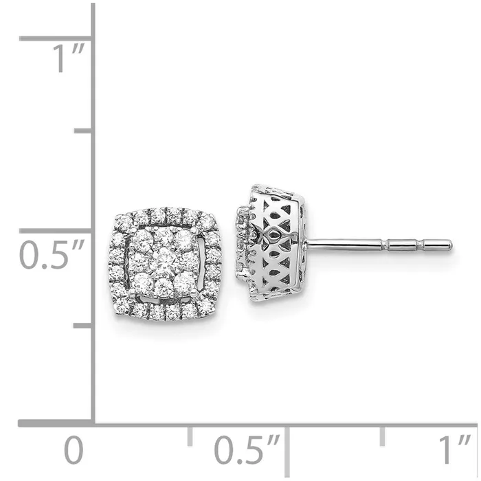 Earrings WB Choice Jewelry 14k White Gold Diamond Post EarringsWBCEM5475050WA Earrings WB Choice Jewelry 14k White Gold Diamond Post EarringsWBCEM5475050WA
