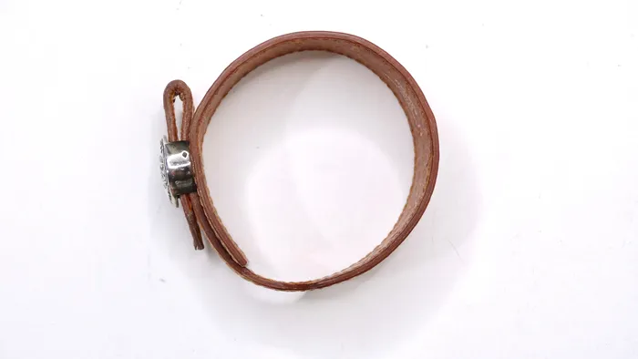 Hermes Vintage Alligator Leather Bracelet Vintage by Misty Bracelets