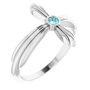 Platinum Blue Zircon Sideways Cross Ring R43069658PSTWBC WB Choice Jewelry Rings Platinum Blue Zircon Sideways Cross Ring R43069658PSTWBC WB Choice Jewelry Rings