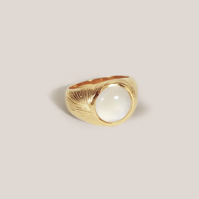Radiance Ring moonstone I Z A J E W E L R Y Rings