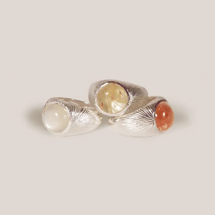 Radiance Ring moonstone I Z A J E W E L R Y Rings