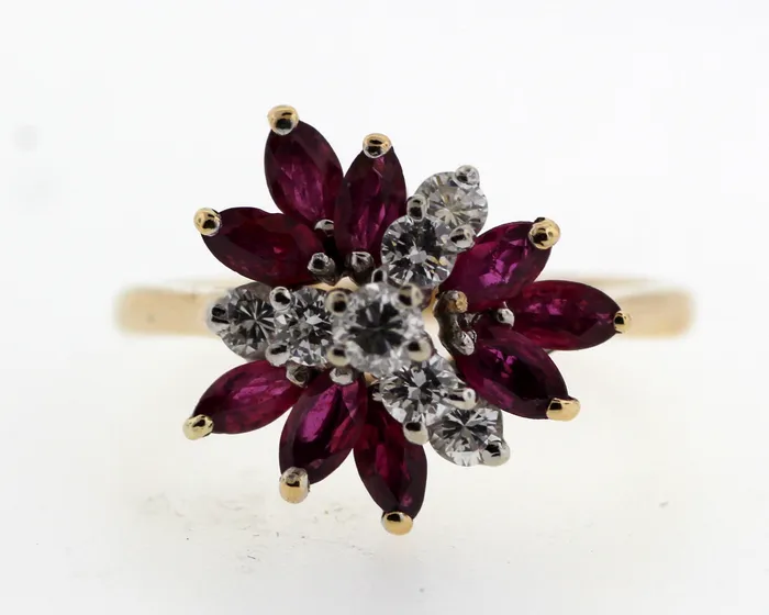 Rings FULLERS PURCHASE FROM PUBLIC ESTATE 14KY 135CTTW RUBY AND DIAMOND RING 38CTTW Rings FULLERS PURCHASE FROM PUBLIC ESTATE 14KY 135CTTW RUBY AND DIAMOND RING 38CTTW