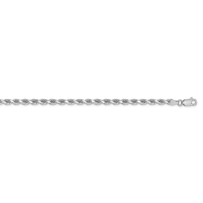 Rings WB Choice Jewelry 10k White Gold 325mm Diamondcut Rope ChainWBC10K024W28 Rings WB Choice Jewelry 10k White Gold 325mm Diamondcut Rope ChainWBC10K024W28