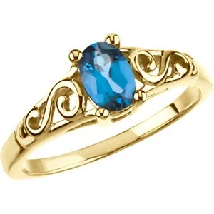 Rings WB Choice Jewelry 14K Yellow December Imitation Birthstone Ring 19335158535PSTWBC Rings WB Choice Jewelry 14K Yellow December Imitation Birthstone Ring 19335158535PSTWBC