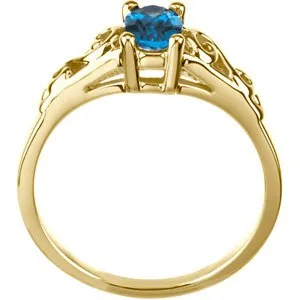 Rings WB Choice Jewelry 14K Yellow December Imitation Birthstone Ring 19335158535PSTWBC Rings WB Choice Jewelry 14K Yellow December Imitation Birthstone Ring 19335158535PSTWBC