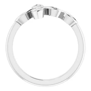 Rings WB Choice Jewelry Platinum 05 CTW Diamond Sideways Cross Ring R43068603PSTWBC Rings WB Choice Jewelry Platinum 05 CTW Diamond Sideways Cross Ring R43068603PSTWBC
