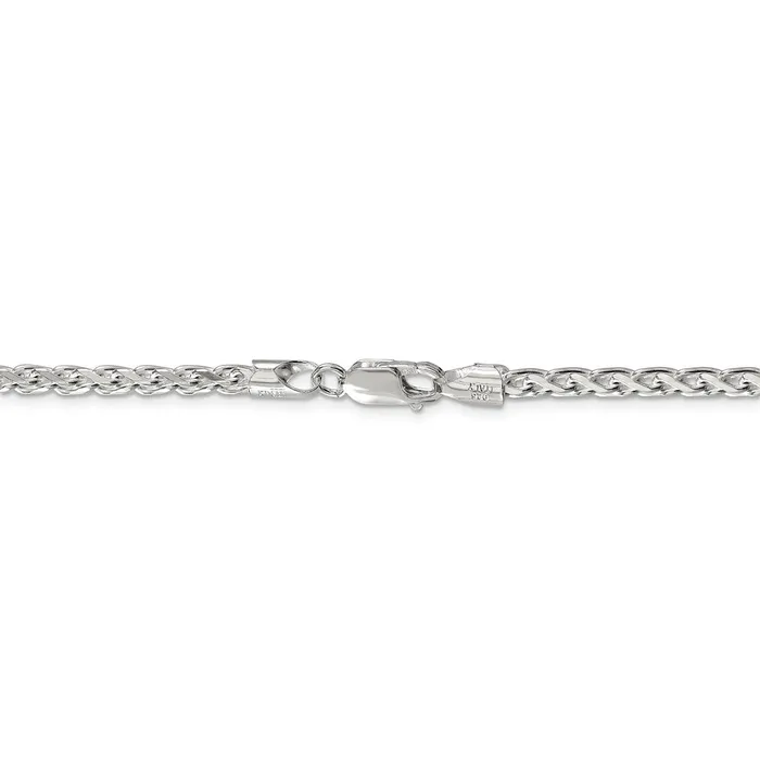 Rings WB Choice Jewelry Sterling Silver 35mm Diamondcut Round Spiga ChainWBCQSR10028 Rings WB Choice Jewelry Sterling Silver 35mm Diamondcut Round Spiga ChainWBCQSR10028