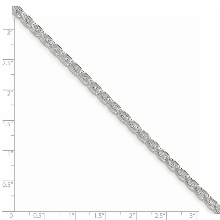 Rings WB Choice Jewelry Sterling Silver 35mm Diamondcut Round Spiga ChainWBCQSR10028 Rings WB Choice Jewelry Sterling Silver 35mm Diamondcut Round Spiga ChainWBCQSR10028