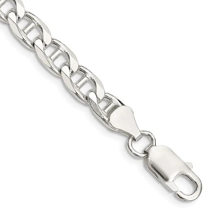 Rings WB Choice Jewelry Sterling Silver 65mm Flat Cuban Anchor ChainWBCQFAN1808 Rings WB Choice Jewelry Sterling Silver 65mm Flat Cuban Anchor ChainWBCQFAN1808