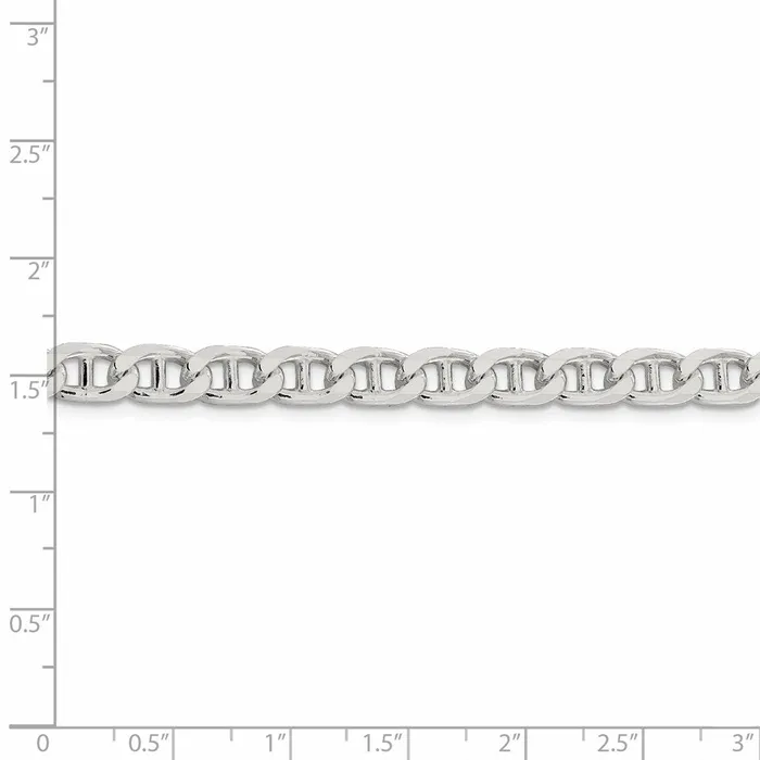 Rings WB Choice Jewelry Sterling Silver 65mm Flat Cuban Anchor ChainWBCQFAN1808 Rings WB Choice Jewelry Sterling Silver 65mm Flat Cuban Anchor ChainWBCQFAN1808