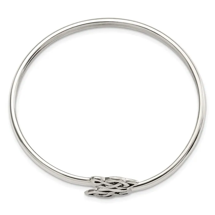 Sterling Silver Celtic Flexible Bangle BraceletWBCQB1148 WB Choice Jewelry Bracelets Sterling Silver Celtic Flexible Bangle BraceletWBCQB1148 WB Choice Jewelry Bracelets