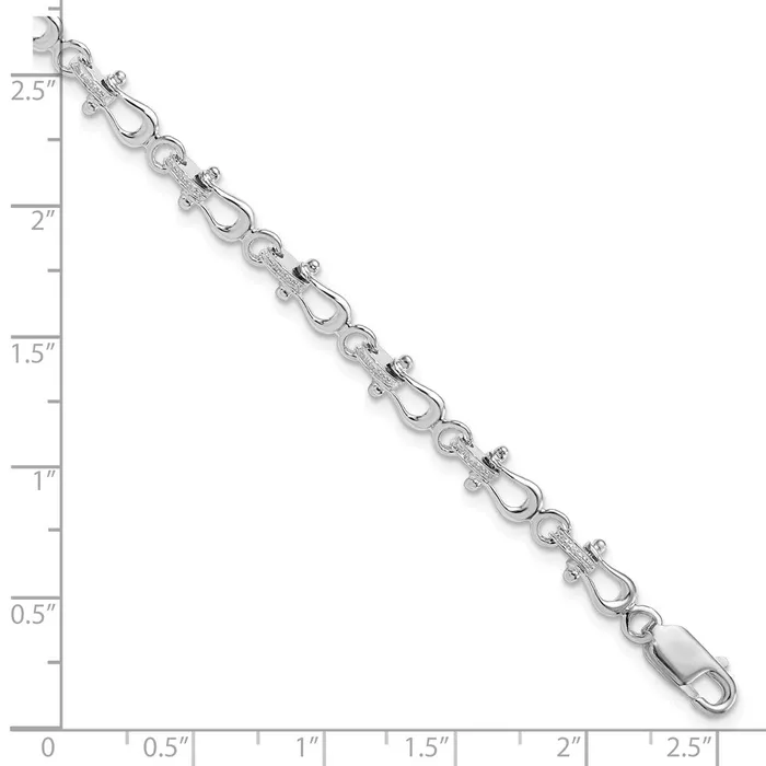 Sterling Silver Polished Mariners Shackle Link BraceletWBCQH5589775 WB Choice Jewelry Bracelets Sterling Silver Polished Mariners Shackle Link BraceletWBCQH5589775 WB Choice Jewelry Bracelets