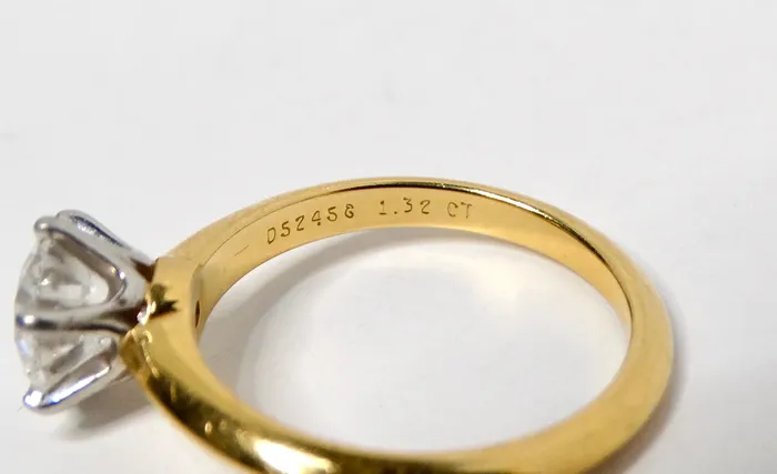 Tiffany Co GIA Certified 132 Carat Round Brilliant Diamond Engagement Ring Vintage by Misty Rings