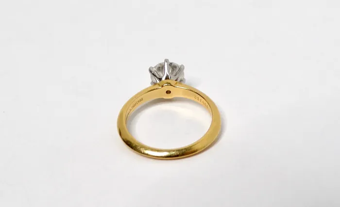 Tiffany Co GIA Certified 132 Carat Round Brilliant Diamond Engagement Ring Vintage by Misty Rings