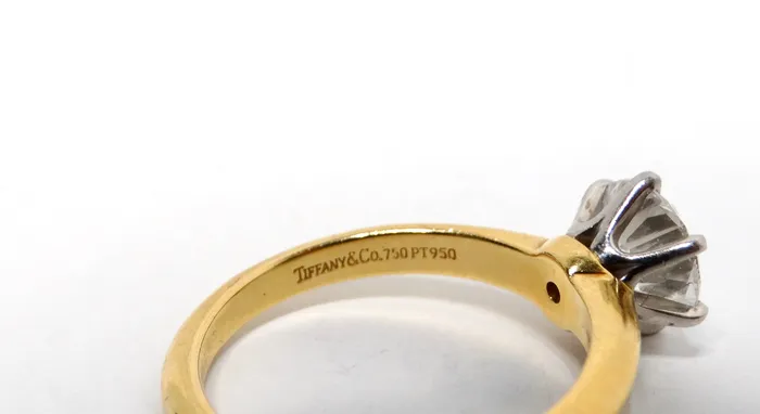 Tiffany Co GIA Certified 132 Carat Round Brilliant Diamond Engagement Ring Vintage by Misty Rings