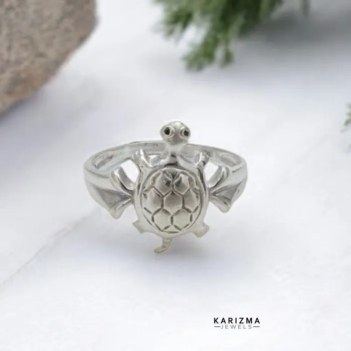 Turtle Style Indian Real 925 Solid Silver Unisex Ring Karizma Jewels Rings Turtle Style Indian Real 925 Solid Silver Unisex Ring Karizma Jewels Rings