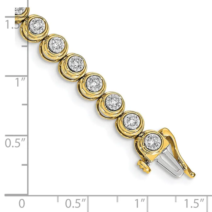 WB Choice Jewelry Bracelets 14k Diamond Circle Link BraceletWBCBM4653100YA WB Choice Jewelry Bracelets 14k Diamond Circle Link BraceletWBCBM4653100YA