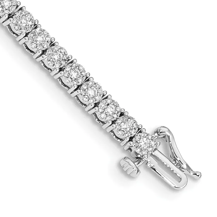 WB Choice Jewelry Bracelets 14k White Gold Cluster Setting Diamond BraceletWBCBM4669200WA WB Choice Jewelry Bracelets 14k White Gold Cluster Setting Diamond BraceletWBCBM4669200WA