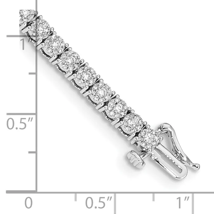 WB Choice Jewelry Bracelets 14k White Gold Cluster Setting Diamond BraceletWBCBM4669200WA WB Choice Jewelry Bracelets 14k White Gold Cluster Setting Diamond BraceletWBCBM4669200WA