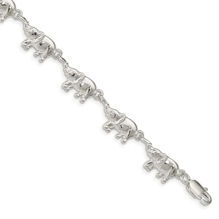 WB Choice Jewelry Bracelets Sterling Silver Elephants BraceletWBCQA17