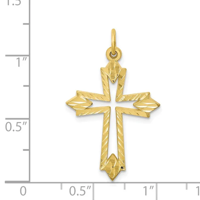 WB Choice Jewelry Charm Necklaces 10k Cross CharmWBC10C68 WB Choice Jewelry Charm Necklaces 10k Cross CharmWBC10C68
