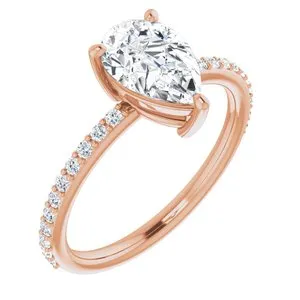 WB Choice Jewelry Rings 14K Rose 9x6 mm Pear Forever One Moissanite 15 CTW Diamond Engagement Ring 653391707PSTWBC WB Choice Jewelry Rings 14K Rose 9x6 mm Pear Forever One Moissanite 15 CTW Diamond Engagement Ring 653391707PSTWBC