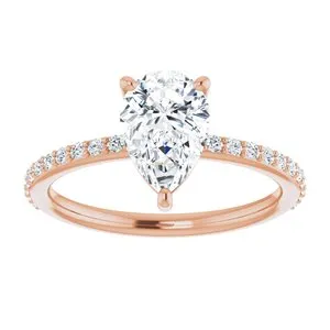 WB Choice Jewelry Rings 14K Rose 9x6 mm Pear Forever One Moissanite 15 CTW Diamond Engagement Ring 653391707PSTWBC WB Choice Jewelry Rings 14K Rose 9x6 mm Pear Forever One Moissanite 15 CTW Diamond Engagement Ring 653391707PSTWBC