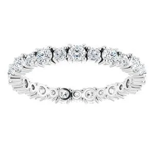 WB Choice Jewelry Rings 14K White 1 CTW Diamond Eternity Band 12362860011PSTWBC WB Choice Jewelry Rings 14K White 1 CTW Diamond Eternity Band 12362860011PSTWBC
