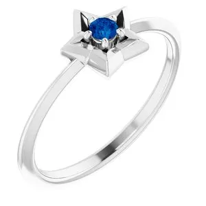 WB Choice Jewelry Rings 14K White 3 mm Round September Youth Star Birthstone Ring653419623PSTWBC WB Choice Jewelry Rings 14K White 3 mm Round September Youth Star Birthstone Ring653419623PSTWBC