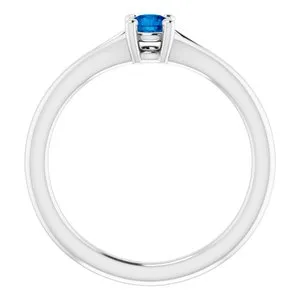 WB Choice Jewelry Rings 14K White Blue Sapphire Youth Solitaire Ring71984609PSTWBC WB Choice Jewelry Rings 14K White Blue Sapphire Youth Solitaire Ring71984609PSTWBC