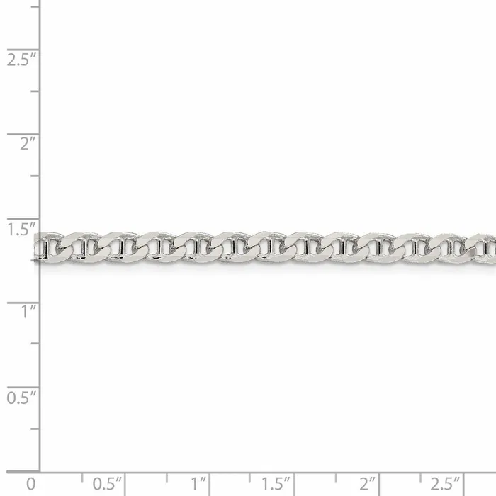 WB Choice Jewelry Rings Sterling Silver 465mm Flat Cuban Anchor ChainWBCQFAN12018 WB Choice Jewelry Rings Sterling Silver 465mm Flat Cuban Anchor ChainWBCQFAN12018