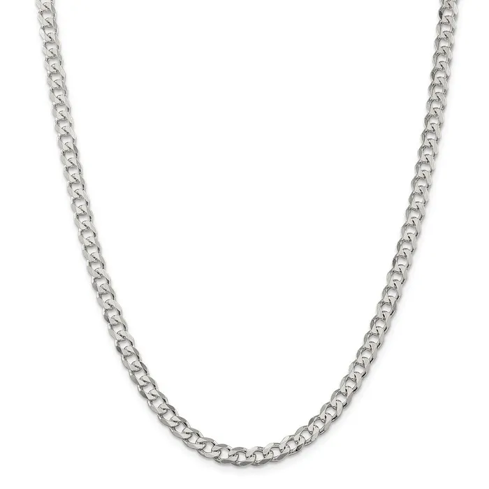 WB Choice Jewelry Rings Sterling Silver 6mm Curb ChainWBCQCB15030