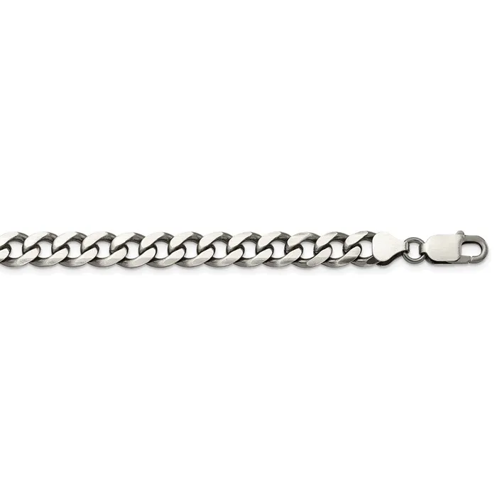 WB Choice Jewelry Rings Sterling Silver Antiqued 75mm Curb ChainWBCQCB200A28 WB Choice Jewelry Rings Sterling Silver Antiqued 75mm Curb ChainWBCQCB200A28