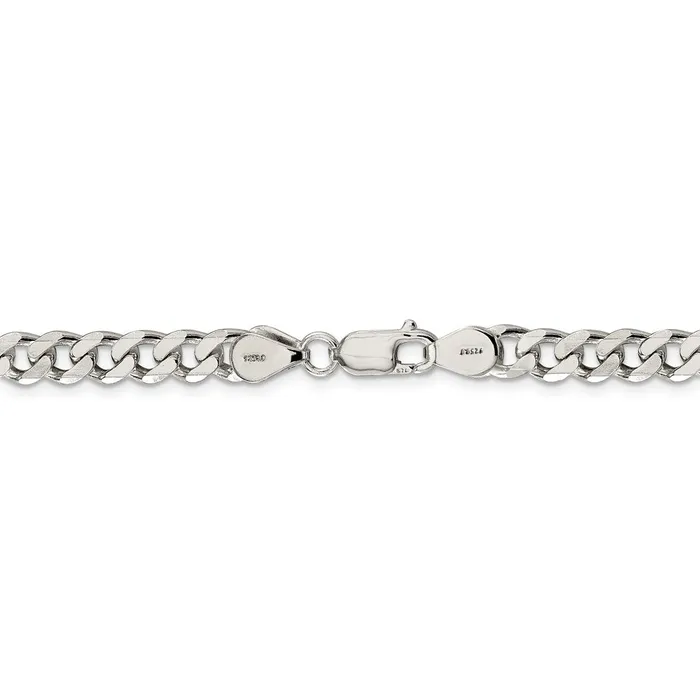 WB Choice Jewelry Rings Sterling Silver Rhodiumplated 7mm Curb ChainWBCQCB180R24 WB Choice Jewelry Rings Sterling Silver Rhodiumplated 7mm Curb ChainWBCQCB180R24