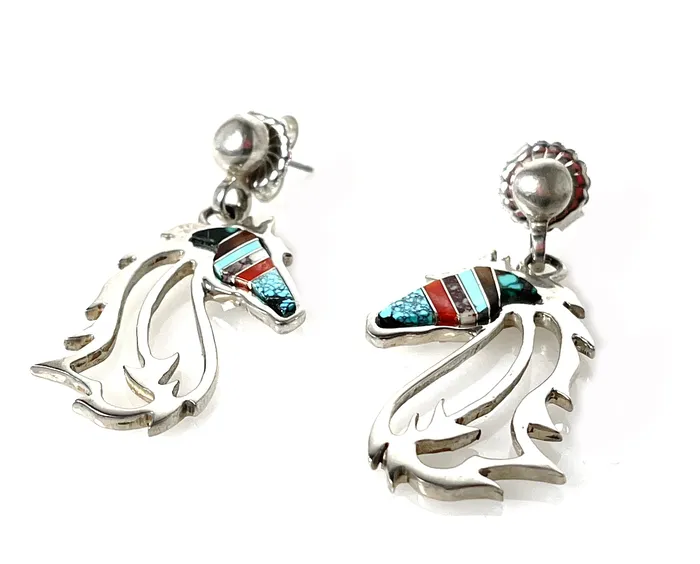 Ben Nighthorse Earrings Horses In The Wind Earrings