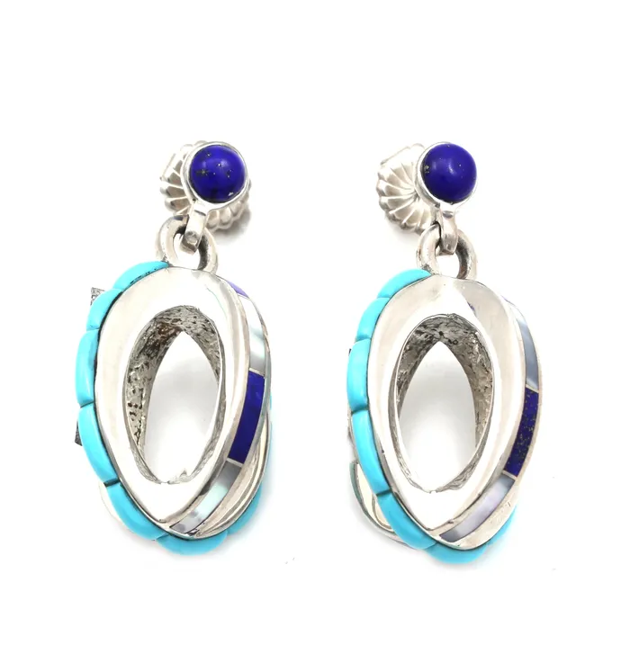 Ben Nighthorse Medicine Wheel Loops Earrings Earrings