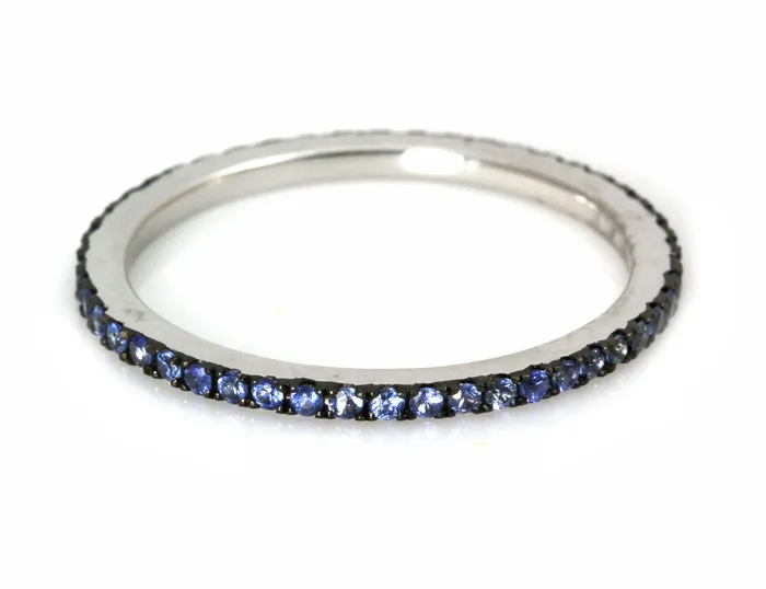 Cherie Dori Rings Blue Sapphire Eternity Band