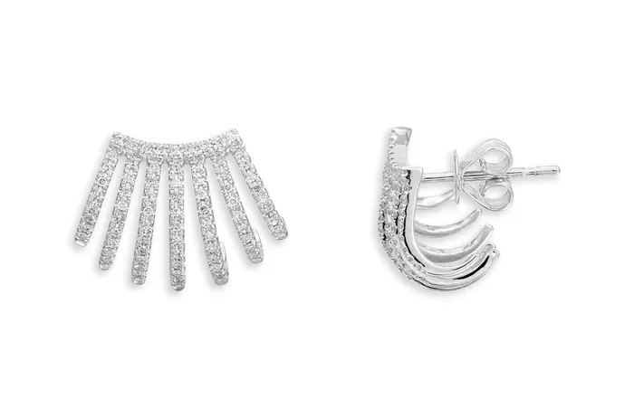 Earrings 14kt Gold Seven Claw Diamonds Albert Hern Earrings