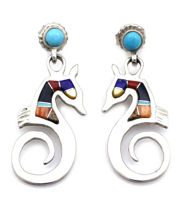 Earrings Ben Nighthorse Sea Ponies Earrings