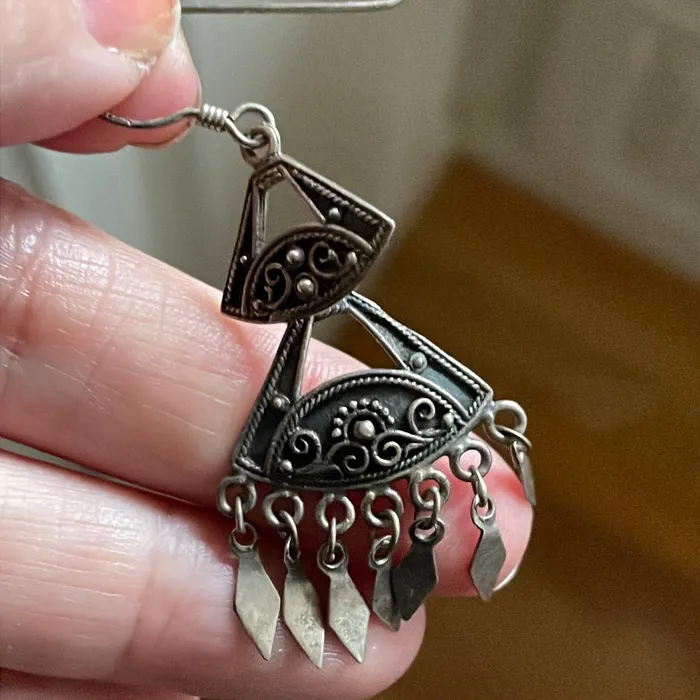 Earrings Dangle Drop Earrings Sterling Silver Vintage Vintage Paris Jewelry Earrings Dangle Drop Earrings Sterling Silver Vintage Vintage Paris Jewelry
