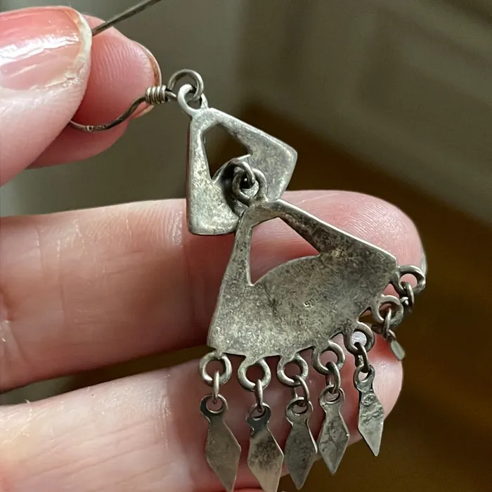 Earrings Dangle Drop Earrings Sterling Silver Vintage Vintage Paris Jewelry Earrings Dangle Drop Earrings Sterling Silver Vintage Vintage Paris Jewelry