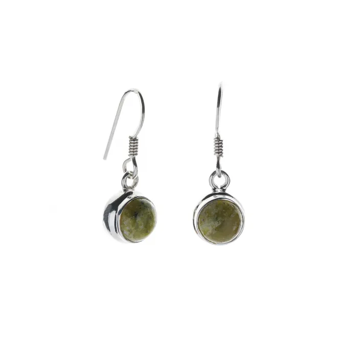 Earrings Killarney celtic jewelry Connemara Silver Round Earrings