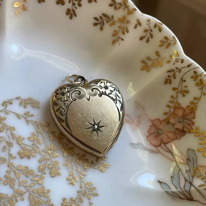 Earrings Vintage Paris Jewelry Heart Locket Star Design Gold Filled Vintage Earrings Vintage Paris Jewelry Heart Locket Star Design Gold Filled Vintage