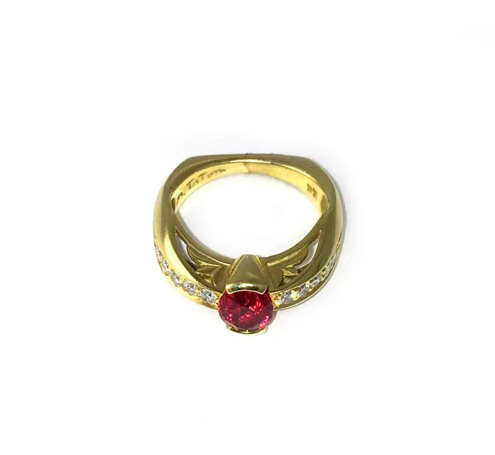 Fleur De Lis Spinel Ring Michael Tatom Rings