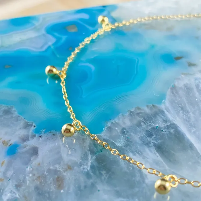 Izzy Jo PreStyled Sets Journee Gold Dangles Anklet
