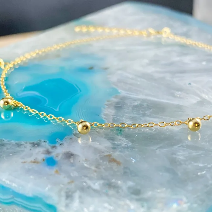 Izzy Jo PreStyled Sets Journee Gold Dangles Anklet