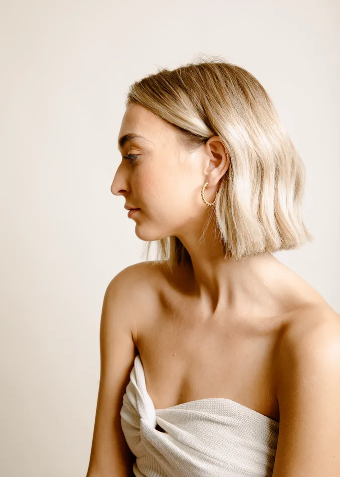 Jayde Hoop Earrings Small Vincent Earrings