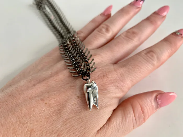 lordviolet Rings FREAK Silver Tooth Choker