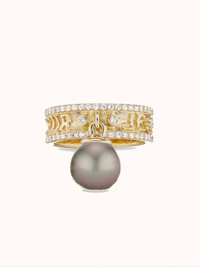 Marlo Laz Rings Je Porte Bonheur Eternity Tahitian Ring